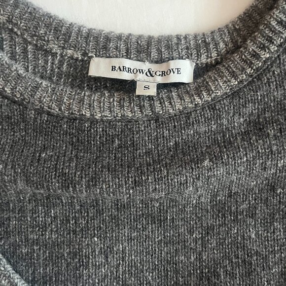 Grey Cashmere Sweater, Barrow & Grove, Size Small - Picture 2 of 5